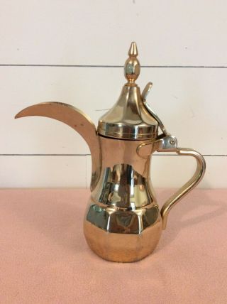 Vintage Dallah Style Arabic Coffee Teapot Stainless Steel