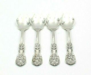 Set Of 4 Reed & Barton Sterling Silver Francis I Ice Cream Forks No Res 5329