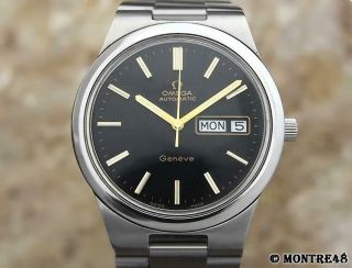 Omega Geneve 1022 Swiss Made Stainless St Mens Auto 1970s Vintage Watch Mj280