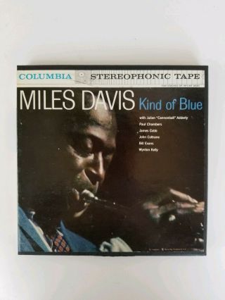 Miles Davis Kind Of Blue 2 Track Stereophonic Tape Gcb 60 Rare Reel 7 1/2 Ips