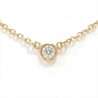 Authentic TIFFANY&CO By the yard necklace Yellow Gold x Diamond Vintage 3
