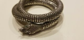 Whiting And Davis Sterling Snake Bracelet