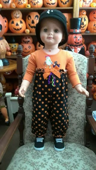 Vintage Companion Playpal Type Doll K12 - Saucy Clone In Halloween Outfit