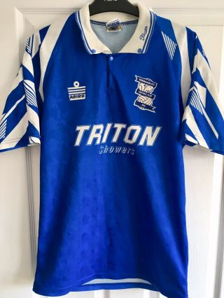 Birmingham City Football Shirt 1993/94 Home Size Adults Small Vintage