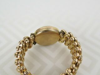 1910 ' s 10k Gold filled whirling logs locket D F Briggs Co.  friendship bracelet 6