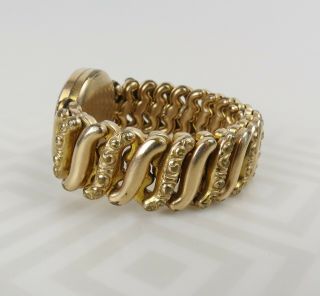1910 ' s 10k Gold filled whirling logs locket D F Briggs Co.  friendship bracelet 7