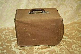 Vintage Sanborn VISO Cardiette Mahogany Case EKG Machine w/ Case & Cords 2