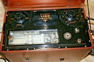 Vintage Sanborn VISO Cardiette Mahogany Case EKG Machine w/ Case & Cords 4