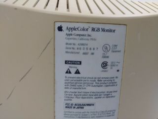 vintage Apple AppleColor RGB 12 