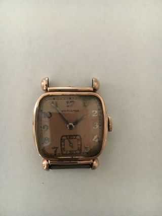 Vintage 1941 Hamilton ‘martin’ Coral (rose) 10k Gold Filled Men’s Watch