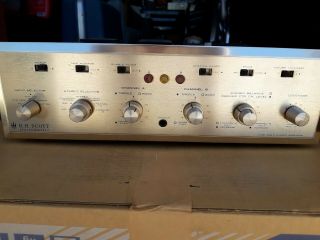 Vintage Hh Scott Stereomaster 299 - C Stereo Tube Amplifier W/ Metal Cabinet Case