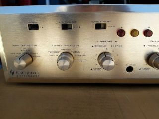 Vintage HH Scott Stereomaster 299 - C Stereo Tube Amplifier w/ metal cabinet case 3