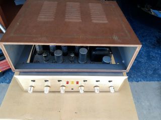 Vintage HH Scott Stereomaster 299 - C Stereo Tube Amplifier w/ metal cabinet case 6