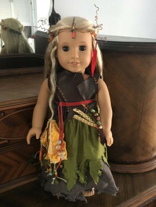 American Girl Julie Doll Blonde - Custom Renaissance Fair Medieval Fairy Elf