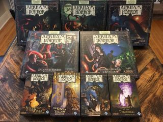 Arkham Horror 2nd Edition Complete Collection; Sleeved,  Rare Out Of Print