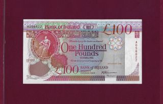 Ireland Northern Bank Of Ireland 100 Pounds 1992 P - 73 Unc Rare