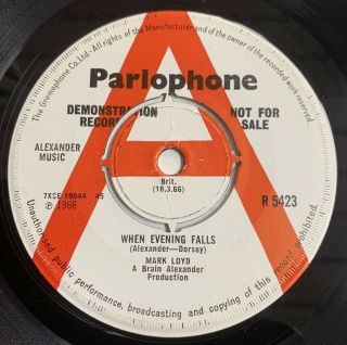 Mark Loyd - When Evening Falls Parlophone Demo Promo Uk 1966 Northern Soul Rare