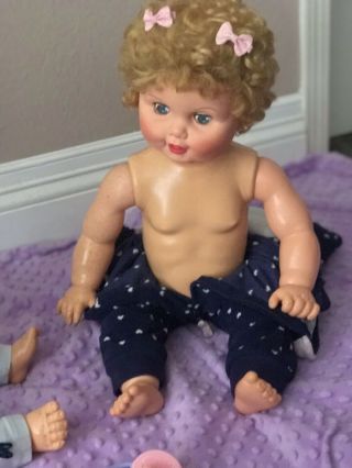 Clone Of Vintage 1959 Ideal 24 " Bonnie Playpal Doll.  Made In England
