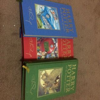 Harry Potter Book Deluxe Set 1/1 First Print 1st Edition,  Three Rare Books 2