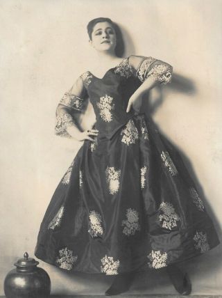 Opulent Jazz - Age Vamp Valeska Suratt Vintage Photograph Pair from Her Scrapbook 3