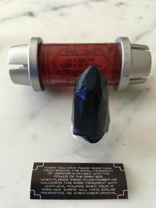 Disneyland Star Wars Galaxy’s Edge Black Obsidian Kyber Crystal EXTREMELY RARE 2