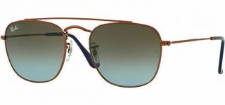 Ray - Ban Rb3557 Sunglasses Vintage Caravan Dark Bronze 900396 Size 51mm
