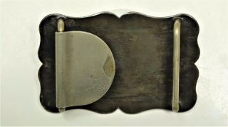 Vintage Sterling Silver Belt Buckle With Jade Arrowhead.  Diablo Manufacturing. 2