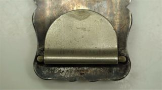 Vintage Sterling Silver Belt Buckle With Jade Arrowhead.  Diablo Manufacturing. 4