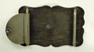 Vintage Sterling Silver Belt Buckle With Jade Arrowhead.  Diablo Manufacturing. 5