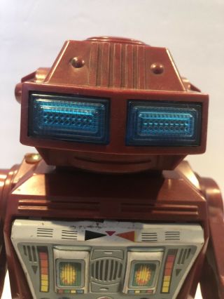 Vintage Robot 1970’s Japan Junior Toys Mr Mercury Plastic & Tin Battery Operated 4