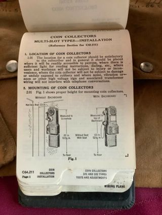 Vintage Bell System Telephone Lineman installation manuals vol.  1,  2,  3 & 4 7