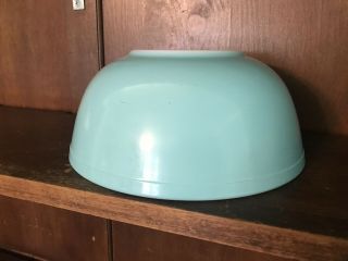 Vintage Pyrex 404 Turquoise Aqua Blue 4 Quart Mixing Nesting Bowl 1950s