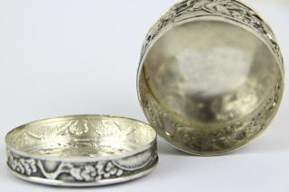 VERY FINE CHINESE EXPORT SILVER BOX - W.  A MARK - CANTON 1845 - 1900 6