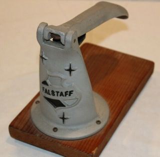 Vintage (old stock) FALSTAFF METAL ' BAR TOP ' BEER CAN OPENER 2