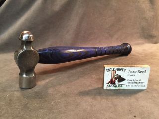 Vintage Blue Point 24oz Ball Peen Hammer Polished Custom Jesse Reed Handle