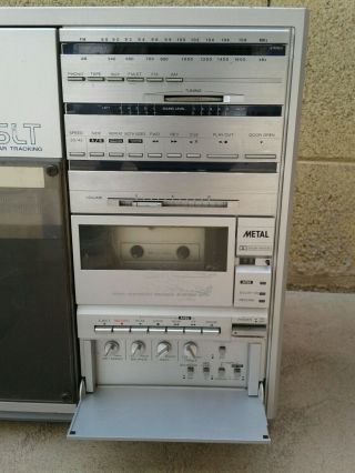 Vintage sharp VZ 3500 dual play disc compo system ghetto blaster boombox rare 3