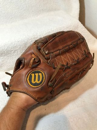 Vintage Rare Wilson Baseball Glove A2000 Dual Hinge Rht Made In The Usa