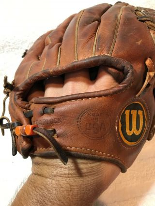 Vintage Rare Wilson Baseball Glove A2000 Dual Hinge RHT Made In The USA 2