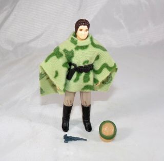 Vintage Star Wars Princess Leia Endor Poncho Figure Complete C - 9,  Near