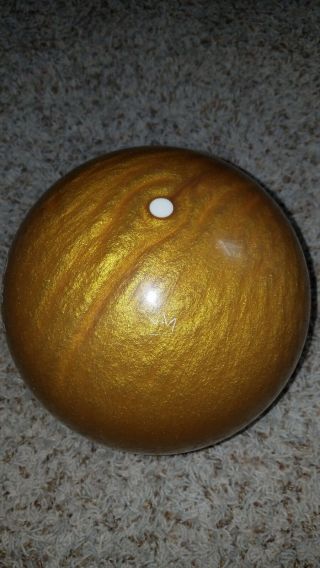 Brunswick Gold Rhino Pro Vintage Series 15 Pound Bowling Ball 2 - 3 