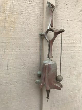 Vintage W.  Patina Paolo Soleri / Arcosanti Bronze Brutalist Colly Bell