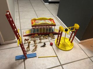 Vintage Fisher Price Wooden Circus