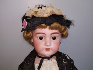 Simon & Halbig Antique German Bisque Doll marked S&H 1079 DEP 14 Germany 27 