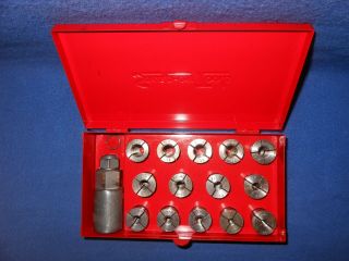 Vintage Snap - On Tools Kra - 150 Stud Remover & Re - Setter Set Cg - 500 1/4” - 5/8”