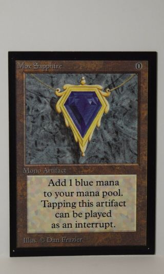 Mtg Magic The Gathering - Collectors Edition Ce - Mox Sapphire X1