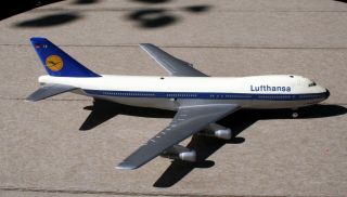 Vintage Schuco Germany 1025 Lufthansa Boeing 747 Airplane Near 2