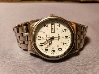Vintage Men’s Seiko Railroad Approved Sports Quartz All Stainless Steel Watch