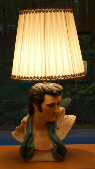 Life Size Vintage Elvis Presley Bust Head Lamp
