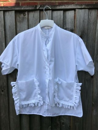 Vintage Celine Oversized White Top Size S