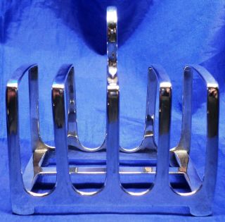 Art Deco Solid Silver Toast Rack By Z Barraclough Sheffield 1915 Weighs 74.  2 G